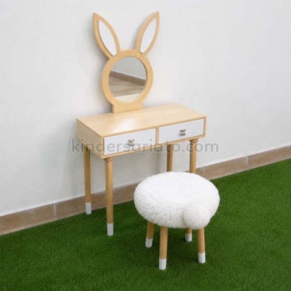 Tocador Infantil de Madera Conejito con Espejo | Kindersariato
