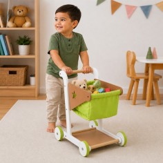 Carrito de Compras Infantil de Madera 2